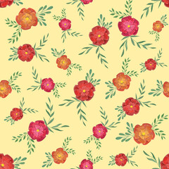 seamless pattern with roses