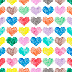 seamless pattern with hearts