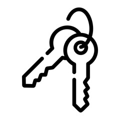 keyset Line Icon