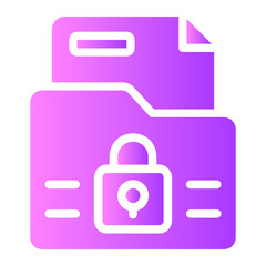 secure data Gradient icon