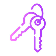 keyset Line Gradient Icon
