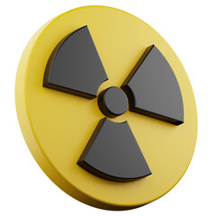 radiation hazard 3d sign