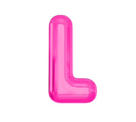 Letter L Pink Balloon