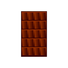 Chocolate icon on white.