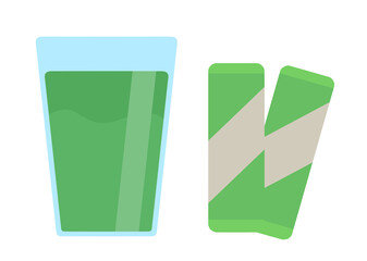 シンプルな青汁のイラスト