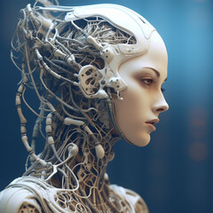 Obraz premium robot girl