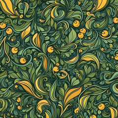 Floral seamless pattern. Plant texture for fabric, wrapping, wallpaper and paper. Decorative print