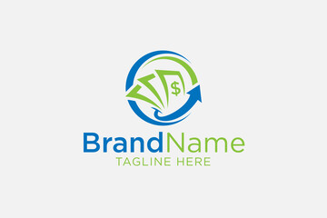 Loan money Financy logo design template element stock vector