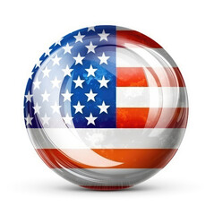 Patriotic USA Independence Day logo