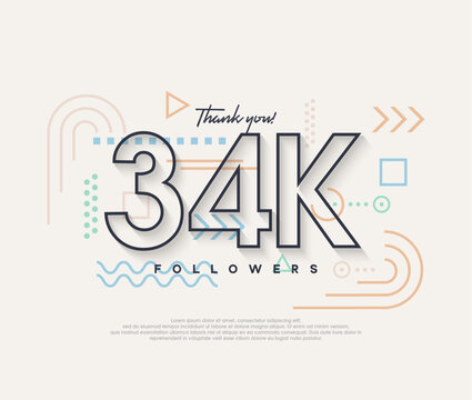 Line design, thank you very much to 34k followers.