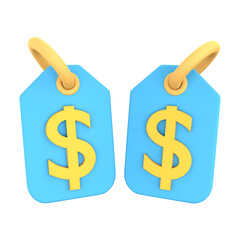 3D Icon prize tag E Commerce