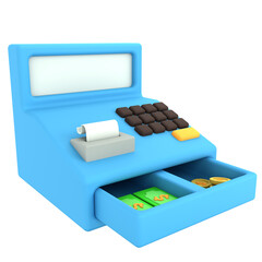 3D Icon E Commerce Cashier Machine