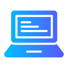 laptop Gradient icon