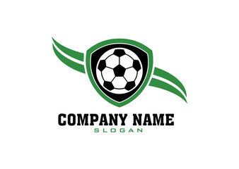 Soccer Logo with shield, American Logo Sports