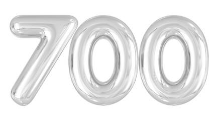700 Silver Balloon Number 