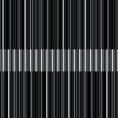 In the upper and lower parts of the image, the density of vertical lines is several times higher.
