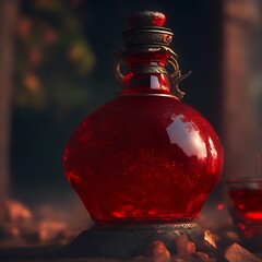 A Magic Potion, intricately detailed, rendered in 3d