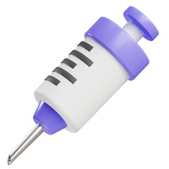 3d render of syringe icon
