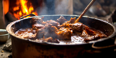 Tasty Ghost Curry Recipe for Eid ul Adha AI Generated