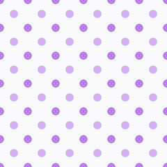 Pink and White Large Polka Dots Pattern Repeat Background