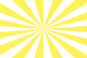 Sun rays Retro vintage style on white background, Sunburst Pattern Background. Rays. Summer Banner illustration