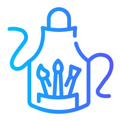 apron Line Gradient Icon