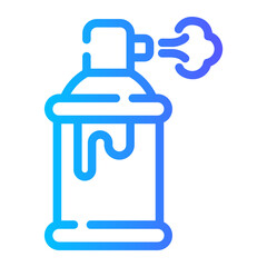 spray paint Line Gradient Icon