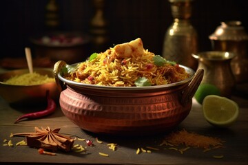 Premium biryani food photography