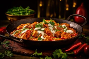 Premium chicken tikka masala, food cuisine