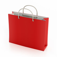 Shopping bag isolated on white background. 3D illustration