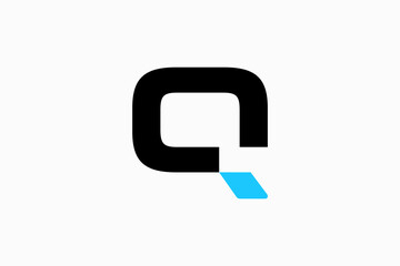 simple modern letter q Vector Logo Premium