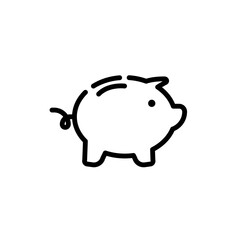 economy piggy bank sign symbol vector