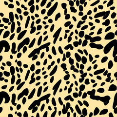 Fototapeta na wymiar leopard seamless pattern design. Jaguar, leopard, cheetah, isolated on white background, vector illustration.
