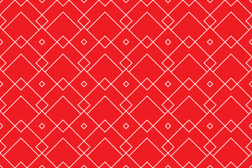Seamless pattern, white stripes on red background, geometric modern concept.