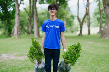 Volunteers of various nationalities are showing solidarity by sacrificing their personal time by...