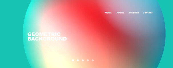 Round shapes and circles geometric abstract background. Vector Illustration For Wallpaper, Banner, Background, Card, Book Illustration, landing page