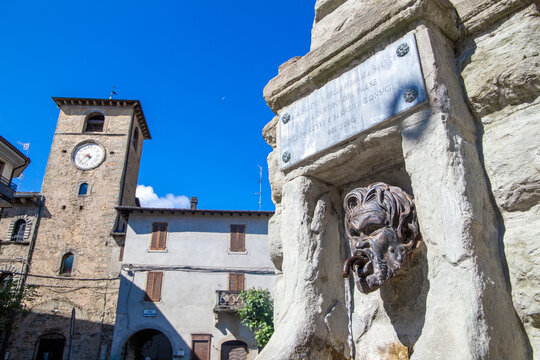 fanano historical center mountain village in the park of frignano northern apennines