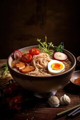 Premium Japanese ramen served in a bowl