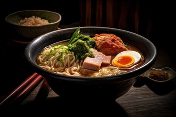 Premium Japanese ramen served in a bowl
