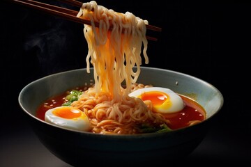 Premium Japanese ramen served in a bowl