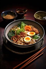 Premium Japanese ramen served in a bowl
