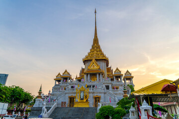 Fototapeta na wymiar Wat Traimit Withayaram Worawihan, Temple of the Golden Buddha in Bangkok, Thailand.
