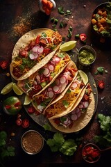Premium and delicious mexican tacos