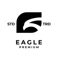 G eagle letter logo icon design illustration template