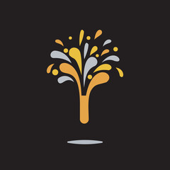 Firework logo, symbol, icon, vector.