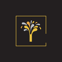 Firework logo, symbol, icon, vector illustration.