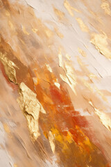 Luxurious Abstract Background. Gold And Beige Luxury Wallpaper. Generative AI.