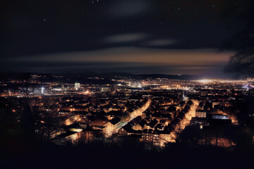 Fototapeta premium Night still over the city