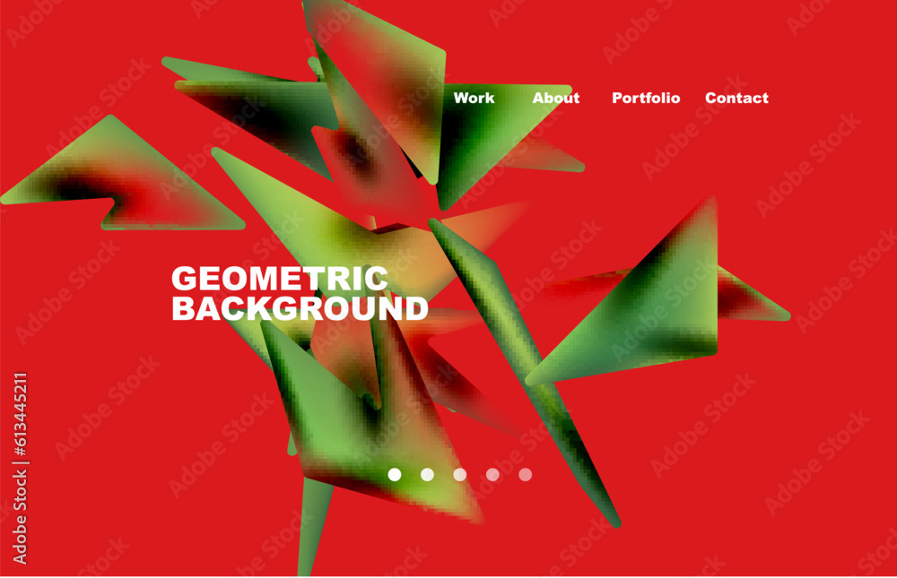 Wall mural broken pieces abstract background. trendy background for your landing page design, concept of web pa