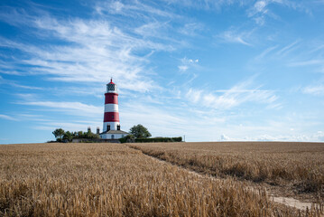 Happisburgh Lighthouse in Norfolk, UK